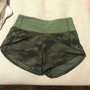 Lululemon size 2 speed up shorts. 4 inch inseam